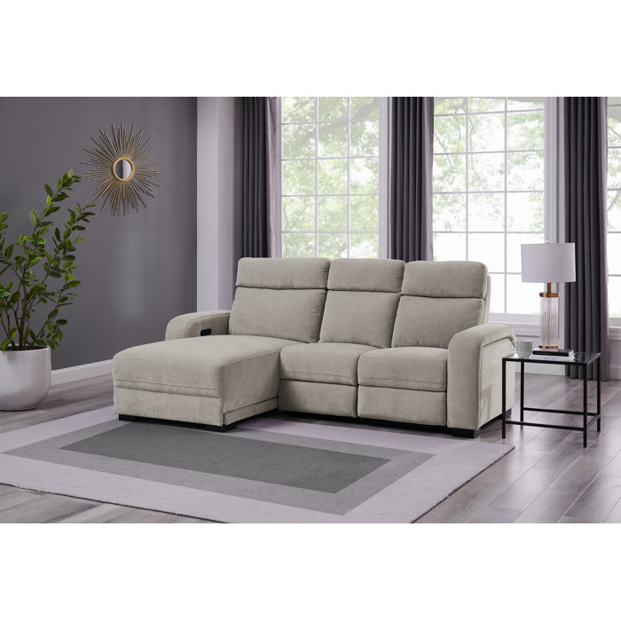Latitude Run® 3 Piece Upholstered Reclining Sectional Wayfair